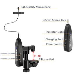 Kimagfun-Microfone para Violino Clássico, Instrumento Musical, Condensador, Vlogging, Youtube, Streaming ao Vivo, Professor, Música, Performance - Image 5
