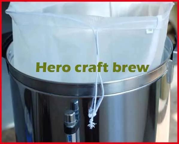 Galão de 10 litros com filtro alimentício 45x50cm para cerveja, vinhos e bebidas, ideal para fabricação caseira e coagem de frutas.