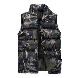 Colete camuflado masculino, roupa de inverno para caça, jaqueta para trilha, sem mangas, quente, 6xl - Image 2