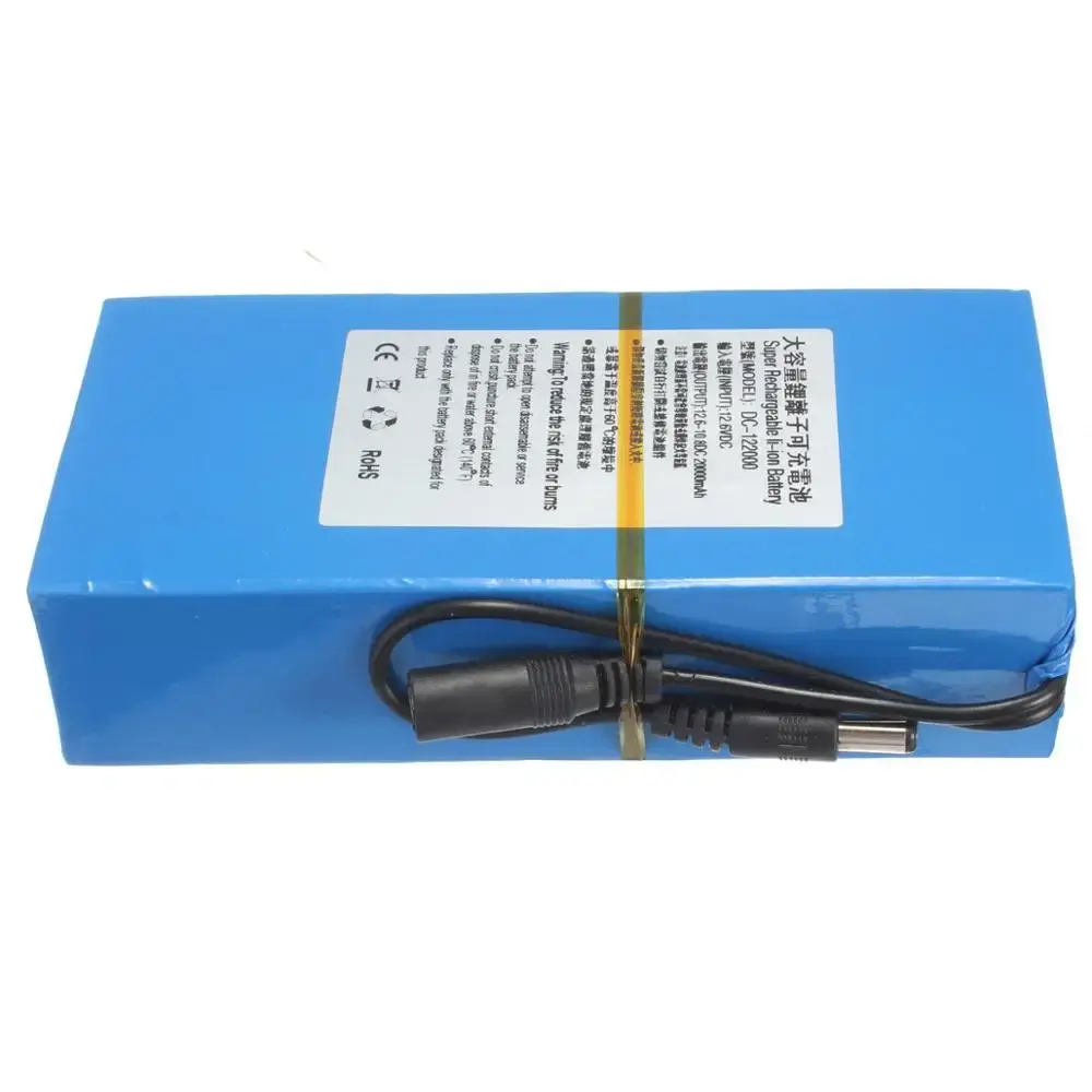 Gtf-bateria recarregável de alta capacidade, 12000mah, bateria de íon de lítio, carregador de energia ac, tomadas eua/ue, promoção de envio direto - Image 1