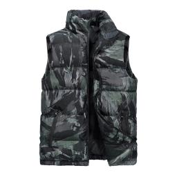 Colete camuflado masculino, roupa de inverno para caça, jaqueta para trilha, sem mangas, quente, 6xl - Image 3
