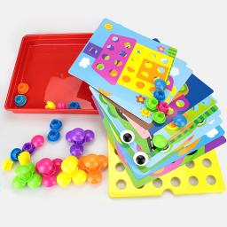 Quebra-cabeça 3d composto de 10 partículas, mosaico criativo, arte cogumelo, kit de unhas, brinquedos para crianças, educação artística, brinquedos para crianças - Image 3