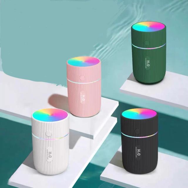 Umidificador de Ar Aromaterapia Ultrassônico 220ml Mini USB com Luz Colorida e Difusor de Óleos Essenciais