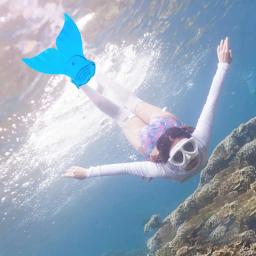 Nadadeira de natação infantil, barbatana de sereia fofa para crianças, monofin, barbatana de sereia para mergulho, natação, pés. - Image 5