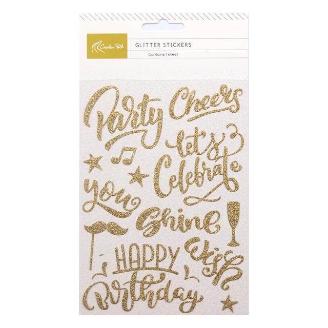 Adesivos Brilhantes para Scrapbooking e Decoração DIY para Festas e Rascunhos