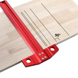 MAKLE-Woodworking Line Scriber T-Type Régua, Medidor De Marcação, Ferramentas De Medição, Liga De Alumínio, Medidor De Marcação, 60, 300, 400, 500, 600 - Image 6