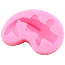 Molde de silicone em forma de peixe 3d, artesanato, faça você mesmo, carpas, fondant, cobertura de cupcake, bolo de chocolate, ferramentas de decoração, argila, moldes de resina - Image 4