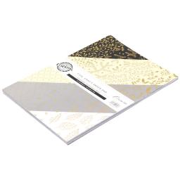 A4 Foil Design Scrapbooking Papel Artesanal, Almofada De Papelão, 28 Folhas, Fazer O Cartão De DIY, Decorações Padrão De Fundo, Caminho Criativo - Image 5
