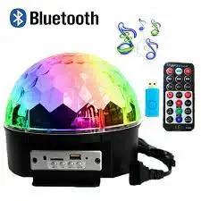 Bola Maluca: Projetor Holográfico Strobo com Bluetooth e Caixa de Som para Festas e Aniversários com Luzes Coloridas