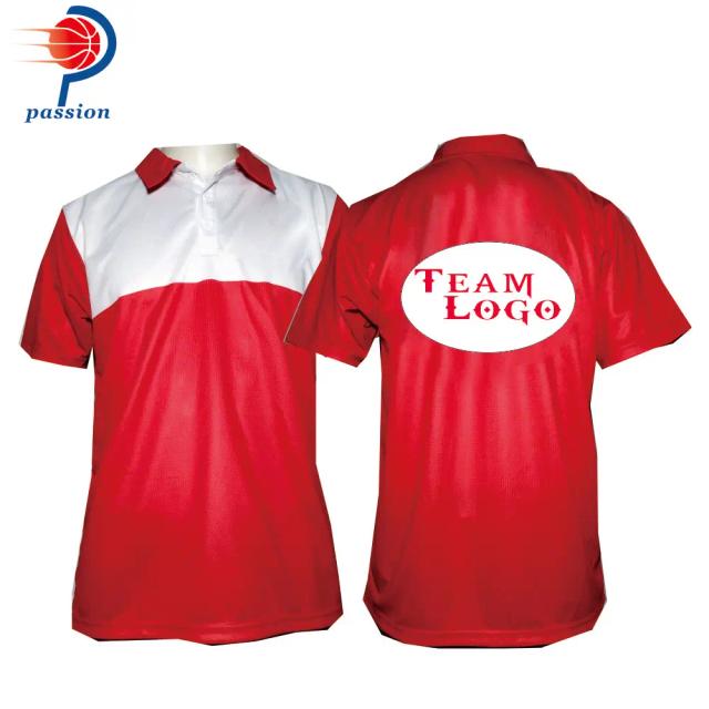 Camisa de Críquete Sublimada Masculina Personalizada com Logotipo - Teamwear de Treinamento com Mangas Curtas