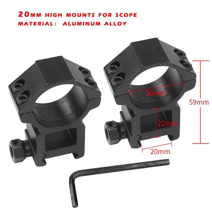 T-eagle sr 2x28 rg tactical mira óptica riflescope alumínio curto escopo luz sniper airsoft armas de ar para a caça com montagens - Image 1