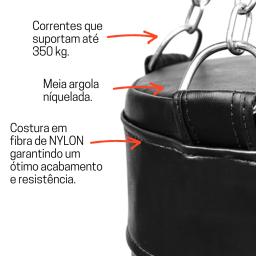 Saco de pancada profissional 90 cm resistente boxe box treino reforçado vazio fitness academia Gorilla - Image 6