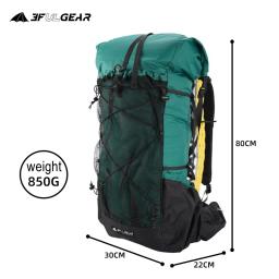 3F UL GEAR-Mochila de Caminhada Ultraleve para Homens e Mulheres, Bolsa de Escalada ao Ar Livre, Impermeável, Pacote de Trekking, Pacote Qi Dian, 40 Plus 16L - Image 2