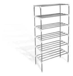 Sapateira Vertical Inox Luxo 18 Pares 6 Prateleiras - Image 3