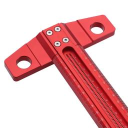 MAKLE-Woodworking Line Scriber T-Type Régua, Medidor De Marcação, Ferramentas De Medição, Liga De Alumínio, Medidor De Marcação, 60, 300, 400, 500, 600 - Image 2