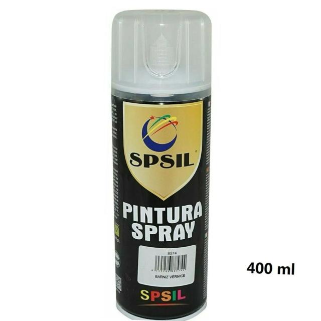 Spray Verniz Brilhante 400ml para Faróis de Carro e Artesanato em Madeira - Ideal para Decoração DIY