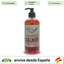 O suplemento natural do óleo de salmão 500 ml do impulso para cães ou gatos de todas as idades alto teor de ácidos graxos - Image 1
