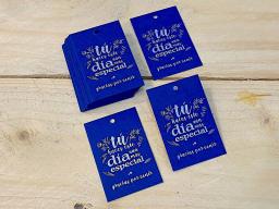 Cartões de presente para o casamento communions baptisms presentes presentes de hóspedes cartão com obrigado branco você mensagem azul kraft - Image 5