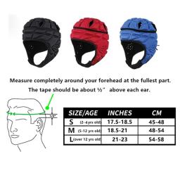 Rugby capacete acolchoado headguard headgear para o futebol scrum boné cabeça protetor macio capacete de proteção para crianças jovens do bebê futebol - Image 6