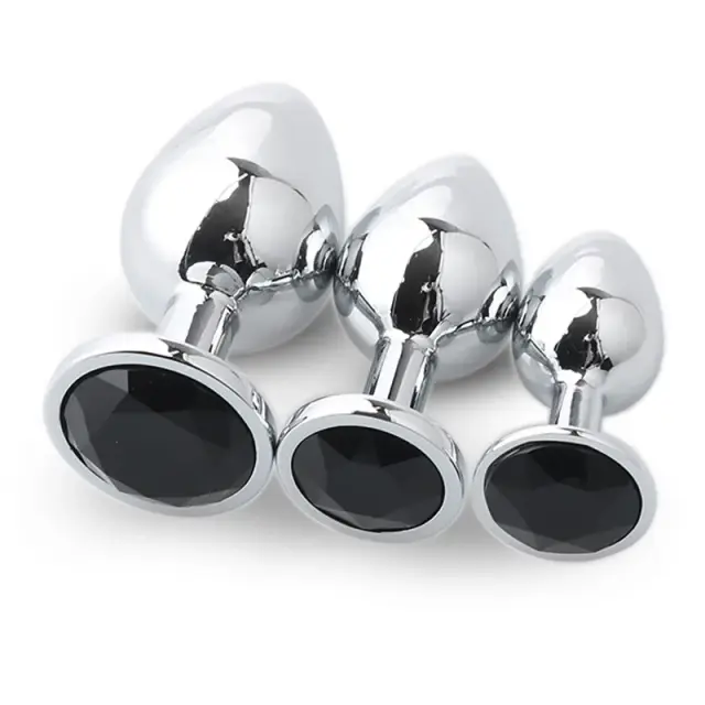 Butt Plug Anal Plug Metal Diamante S/M/L Brinquedo Sexual para Adultos