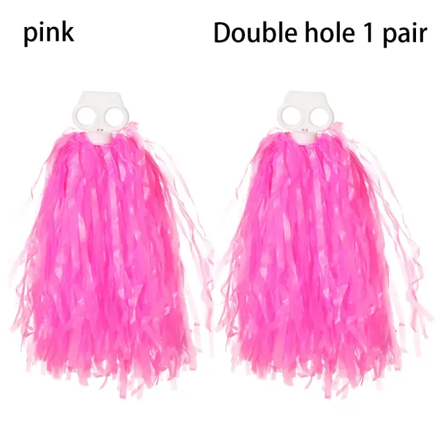 Pompons de Plástico Arco-Íris para Torcida - 1 Par