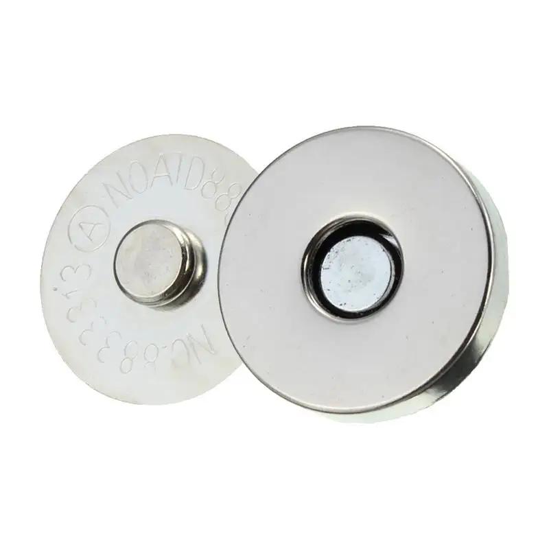 Fechos magnéticos Fechos Botões para Bolsa, Carteira Artesanato, Saco Peças Acessórios, Adsorção Fivela, 14mm, 18mm, 10 conjuntos por lote - Image 1