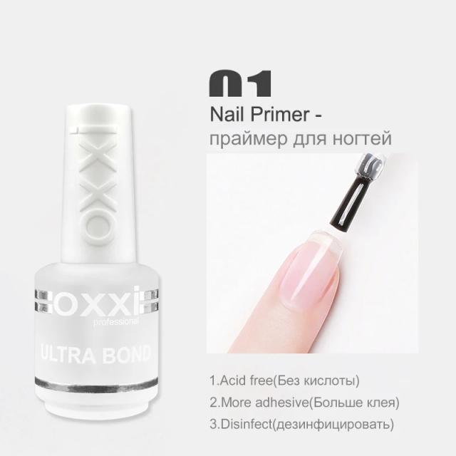 OXXI 15ml Base e Top Coat para Esmalte em Gel Verniz Semipermanente