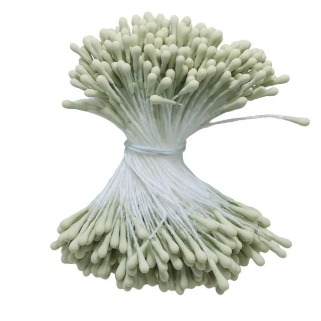 400 Peças Estames de Flores Artificiais 2mm para Decoração DIY