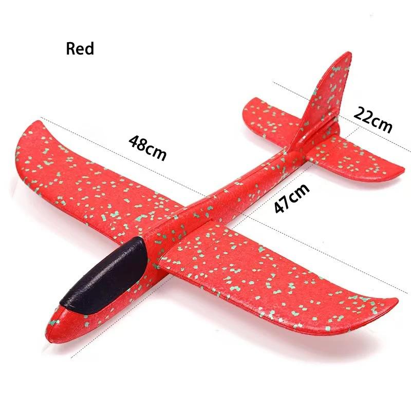 48cm grande avião de espuma planador mão jogar avião inercial epp bolha aviões lançamento ao ar livre crianças brinquedos para crianças meninos presente - Image 1