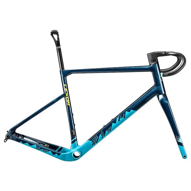 Lexon GFX Quadro de Bicicleta de Cascalho em Carbono Ultraleve Freio a Disco 700C