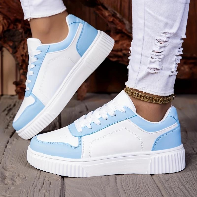 Maedtef sapatos femininos homem casual vulcanizar sapato rendas até tênis feminino antiderrapante leve confortável unisex sapatos esportivos - Image 1