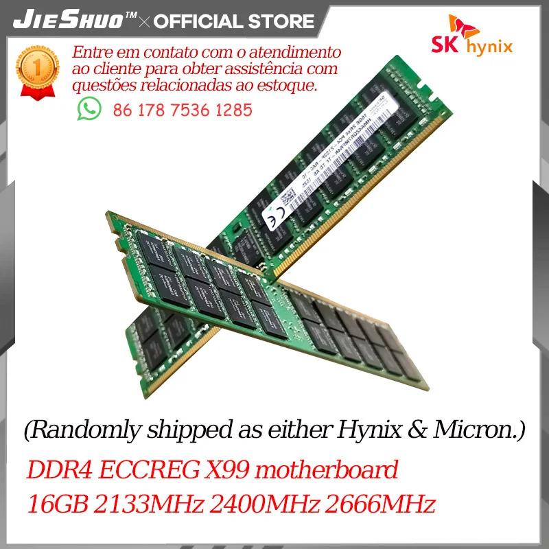Memória RAM SK Hynix DDR4 16GB 2133P 2400T 1Rx4 2RX4 PC4 2133MHz 2400MHz ECC REG RDIMM X99 32GB para Servidor - Image 1