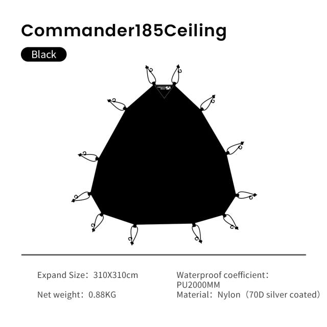 MOBI GARDEN Tenda Comandante Dome Shelter Impermeável Leve Nylon 70D