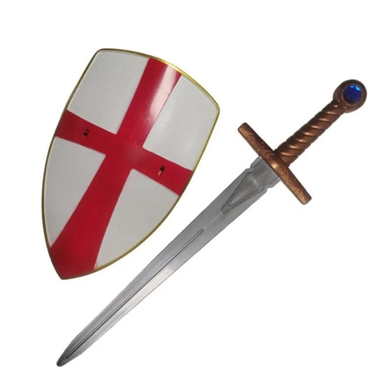 Escudo de Cavaleiro Medieval, Adereços de Performance, Espada de Príncipe, Arma, Brinquedo de Besta para Crianças, Natal, Uni... - Image 1