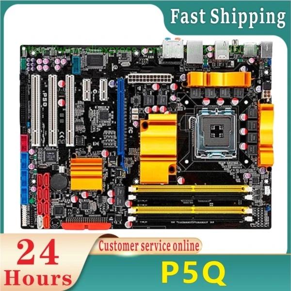 Placa-Mãe P5Q LGA 775 DDR2 16GB USB2.0 SATA2 P45 Desktop