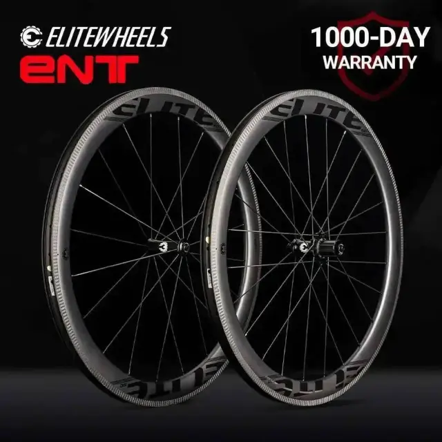ELITEWHEELS Rodas de Carbono UD Tubeless Ready Pilar 700c
