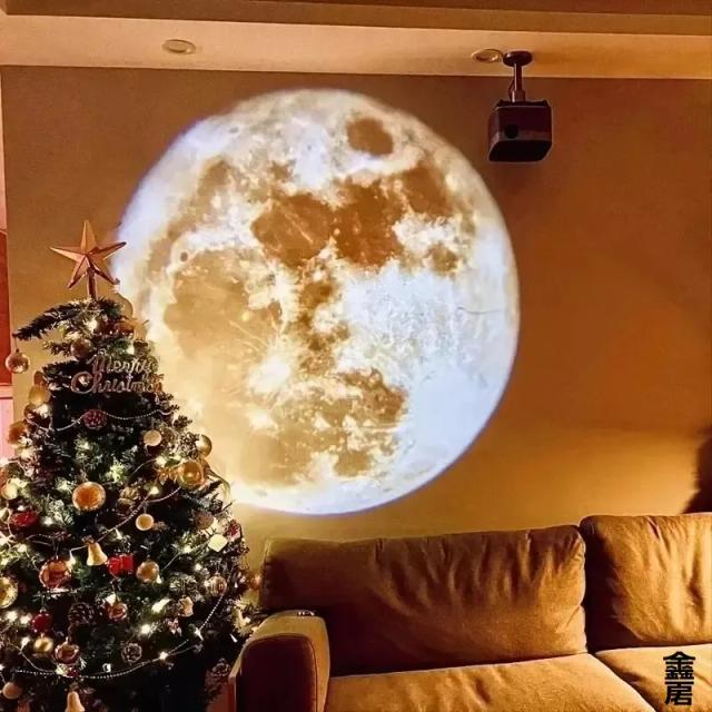 Luz Atmosférica de Projeção Lua e Terra USB Lâmpada de Céu Estrelado 1 Unidade