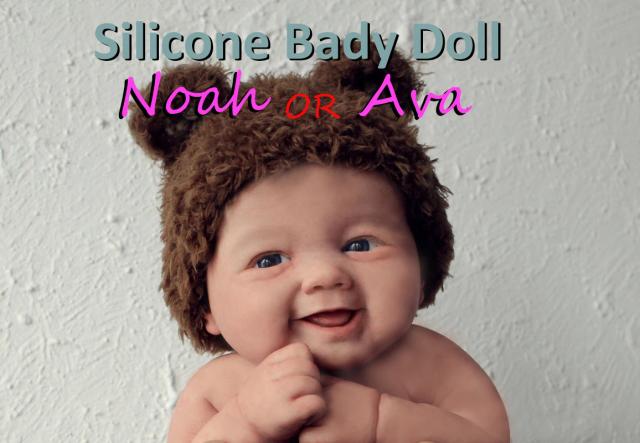 Miaio Boneca Reborn Noah Silicone Corpo Inteiro 7" Mini Bebê Realista