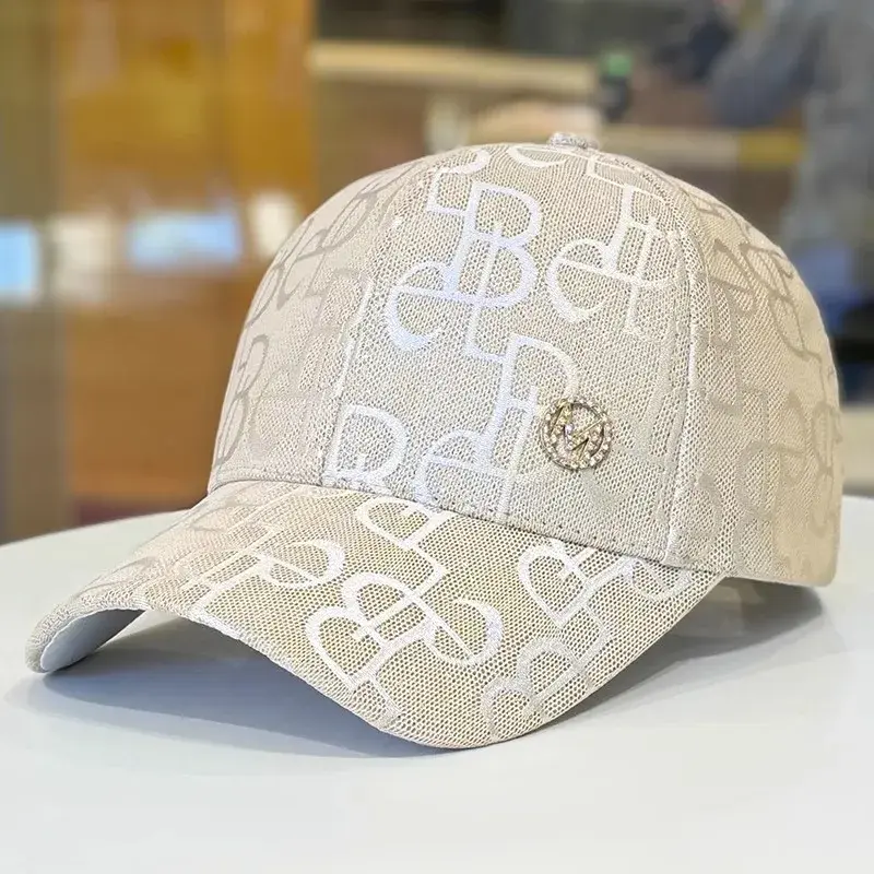 Boné de Beisebol Ajustável Unissex, Estilo com Logo Redondo para Todas as Estações, Primavera, Verão e Outono - Image 1
