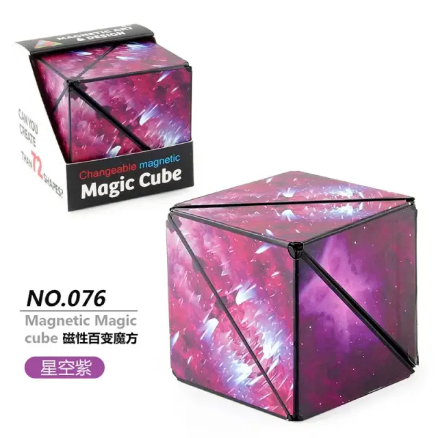 Cubo Mágico Magnético Mutável Geométrico 3D Anti Stress 70+ Formas