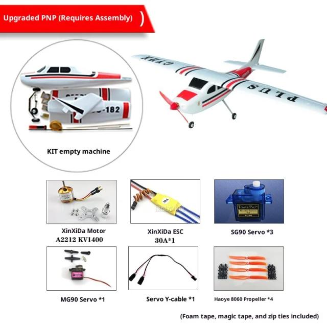 Cessna Planador de Asa 1.2m Elétrico EP Asa Fixa Controle Remoto