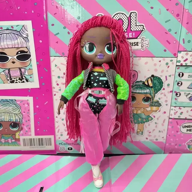 LOL OMG Boneca Irmã Grande Abelha Neon 25CM Brinquedo Articulado Presente Meninas