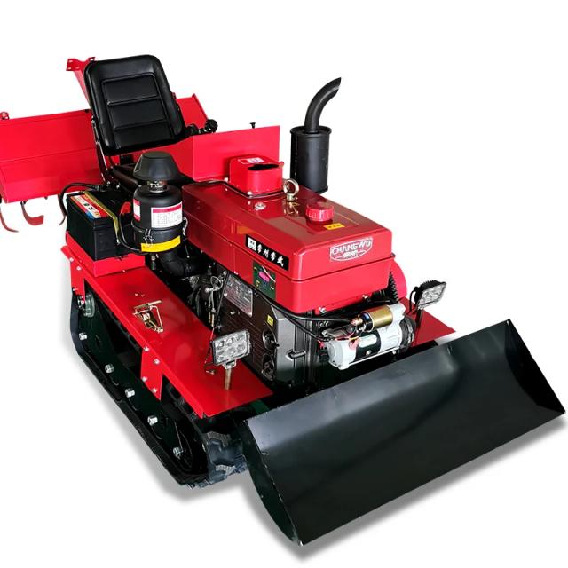 Mini Trator de Esteira Agrícola 80HP Diesel Personalizado para Agricultura