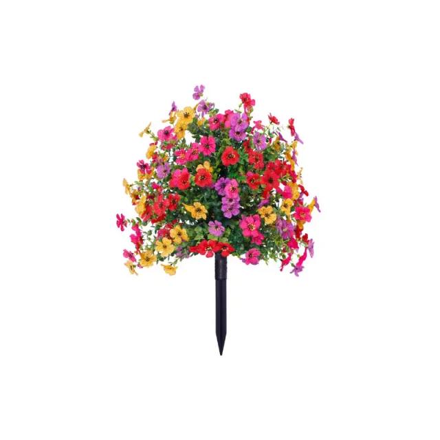 Flores Artificiais Margaridas com Eucalipto para Decoração de Jardim - Kit Durável e Realista