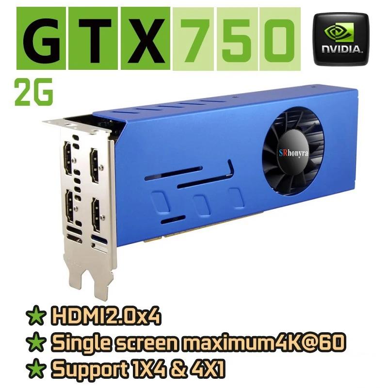 Placa gráfica multimonitores SRhonyra GeForce GTX1660S 1050 1050Ti 750 750Ti, emenda de tela de placa de vídeo 2-4/6GB 4HDMI GDDR5 4K - Image 1