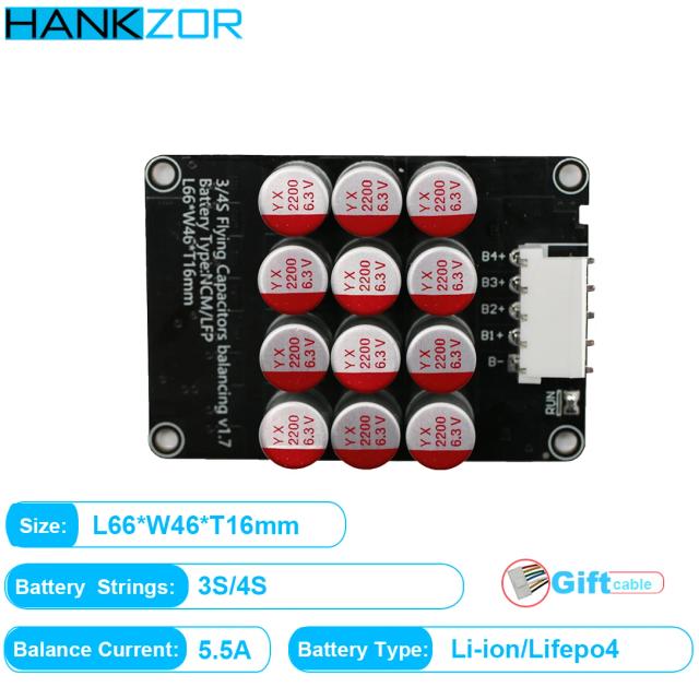 Equalizador Ativo de Bateria Lifepo4/Lipo/LTO 5A 3S-17S