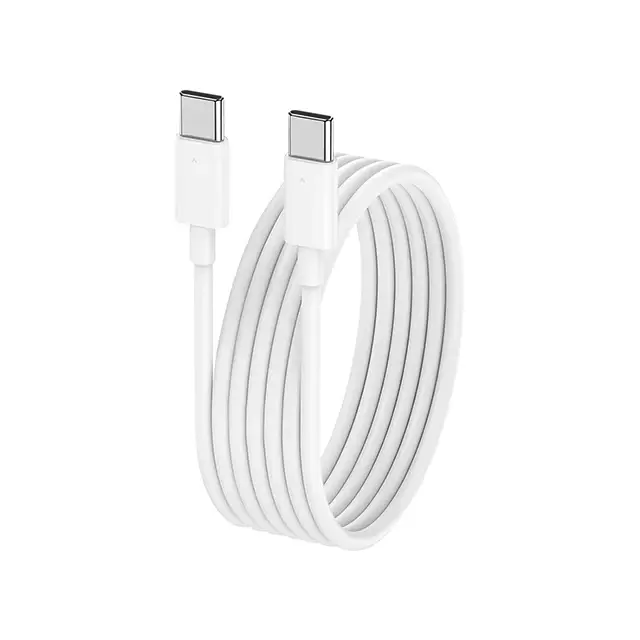 Cabo USB C para Tipo C 60W Carregamento Rápido para Xiaomi, Huawei, Samsung, iPhone