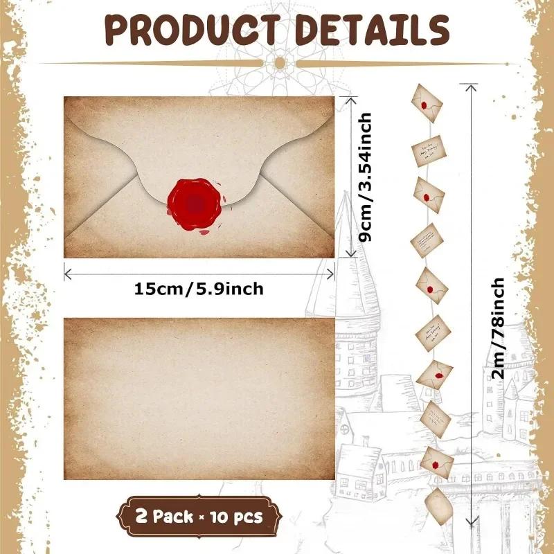20 pçs flutuante mágico assistente carta de aceitação banner pendurado guirlanda para festa de halloween decoração ornamentos de árvore de natal - Image 1