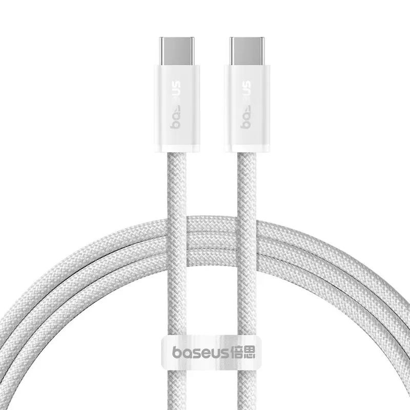 Cabo Baseus 100W Tipo C para USB C para iPhone 18 17 16, Cabo de Carregamento Rápido para Macbook, iPad, Samsung, Xiaomi, Cabo USB C Rápido - Image 1