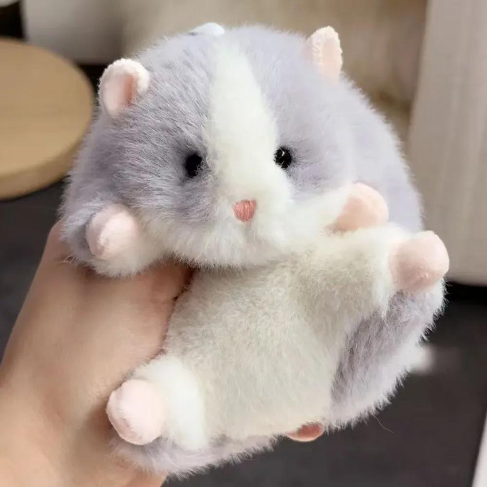Chaveiro de Pelúcia de Hamster Fofo, Design para Alívio do Estresse, Pingente Macio para Bolsa, Brinquedo de Pelúcia de Animal Durável, Presente - Image 1